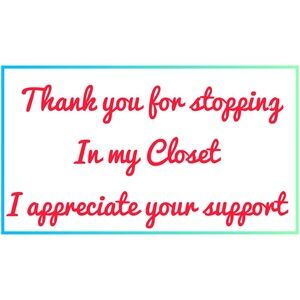 I am excited for you to come to my closet and appreciate it.